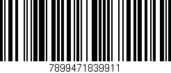 Código de barras (EAN, GTIN, SKU, ISBN): '7899471839911'