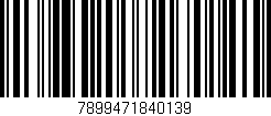 Código de barras (EAN, GTIN, SKU, ISBN): '7899471840139'