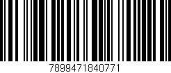 Código de barras (EAN, GTIN, SKU, ISBN): '7899471840771'