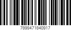 Código de barras (EAN, GTIN, SKU, ISBN): '7899471840917'