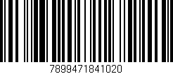 Código de barras (EAN, GTIN, SKU, ISBN): '7899471841020'