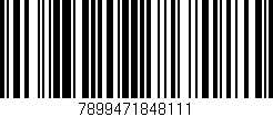 Código de barras (EAN, GTIN, SKU, ISBN): '7899471848111'