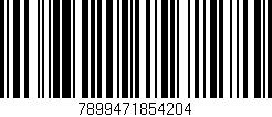 Código de barras (EAN, GTIN, SKU, ISBN): '7899471854204'