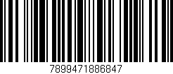 Código de barras (EAN, GTIN, SKU, ISBN): '7899471886847'