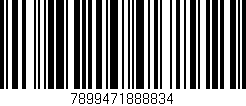 Código de barras (EAN, GTIN, SKU, ISBN): '7899471888834'
