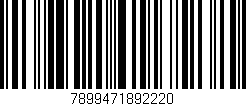 Código de barras (EAN, GTIN, SKU, ISBN): '7899471892220'