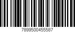 Código de barras (EAN, GTIN, SKU, ISBN): '7899500455587'