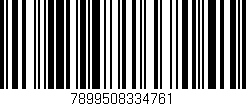 Código de barras (EAN, GTIN, SKU, ISBN): '7899508334761'