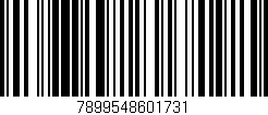 Código de barras (EAN, GTIN, SKU, ISBN): '7899548601731'