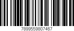 Código de barras (EAN, GTIN, SKU, ISBN): '7899559807467'