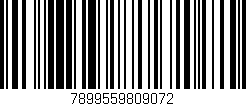 Código de barras (EAN, GTIN, SKU, ISBN): '7899559809072'
