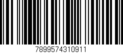 Código de barras (EAN, GTIN, SKU, ISBN): '7899574310911'