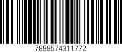 Código de barras (EAN, GTIN, SKU, ISBN): '7899574311772'