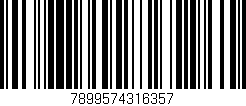 Código de barras (EAN, GTIN, SKU, ISBN): '7899574316357'