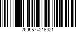 Código de barras (EAN, GTIN, SKU, ISBN): '7899574316821'