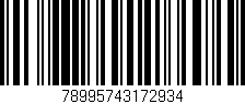 Código de barras (EAN, GTIN, SKU, ISBN): '78995743172934'