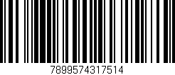 Código de barras (EAN, GTIN, SKU, ISBN): '7899574317514'