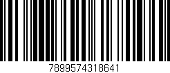 Código de barras (EAN, GTIN, SKU, ISBN): '7899574318641'