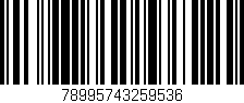 Código de barras (EAN, GTIN, SKU, ISBN): '78995743259536'