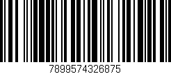 Código de barras (EAN, GTIN, SKU, ISBN): '7899574326875'