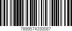 Código de barras (EAN, GTIN, SKU, ISBN): '7899574330087'