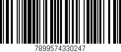 Código de barras (EAN, GTIN, SKU, ISBN): '7899574330247'