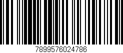 Código de barras (EAN, GTIN, SKU, ISBN): '7899576024786'