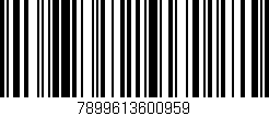 Código de barras (EAN, GTIN, SKU, ISBN): '7899613600959'