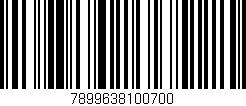 Código de barras (EAN, GTIN, SKU, ISBN): '7899638100700'