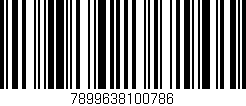 Código de barras (EAN, GTIN, SKU, ISBN): '7899638100786'