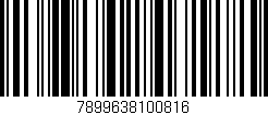 Código de barras (EAN, GTIN, SKU, ISBN): '7899638100816'