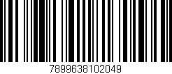 Código de barras (EAN, GTIN, SKU, ISBN): '7899638102049'
