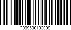 Código de barras (EAN, GTIN, SKU, ISBN): '7899638103039'