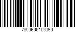Código de barras (EAN, GTIN, SKU, ISBN): '7899638103053'