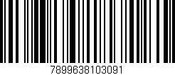 Código de barras (EAN, GTIN, SKU, ISBN): '7899638103091'