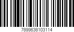 Código de barras (EAN, GTIN, SKU, ISBN): '7899638103114'