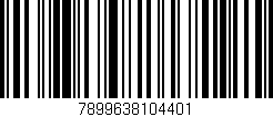 Código de barras (EAN, GTIN, SKU, ISBN): '7899638104401'