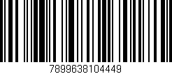 Código de barras (EAN, GTIN, SKU, ISBN): '7899638104449'