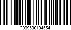 Código de barras (EAN, GTIN, SKU, ISBN): '7899638104654'