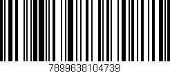 Código de barras (EAN, GTIN, SKU, ISBN): '7899638104739'