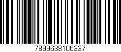 Código de barras (EAN, GTIN, SKU, ISBN): '7899638106337'