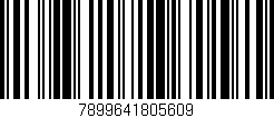 Código de barras (EAN, GTIN, SKU, ISBN): '7899641805609'