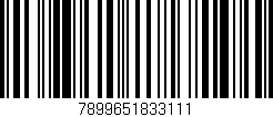 Código de barras (EAN, GTIN, SKU, ISBN): '7899651833111'