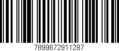 Código de barras (EAN, GTIN, SKU, ISBN): '7899672911287'