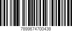 Código de barras (EAN, GTIN, SKU, ISBN): '7899674700438'