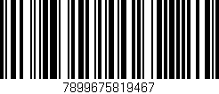 Código de barras (EAN, GTIN, SKU, ISBN): '7899675819467'