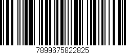 Código de barras (EAN, GTIN, SKU, ISBN): '7899675822825'