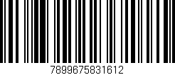 Código de barras (EAN, GTIN, SKU, ISBN): '7899675831612'