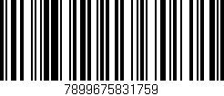 Código de barras (EAN, GTIN, SKU, ISBN): '7899675831759'