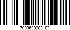 Código de barras (EAN, GTIN, SKU, ISBN): '7899689200107'